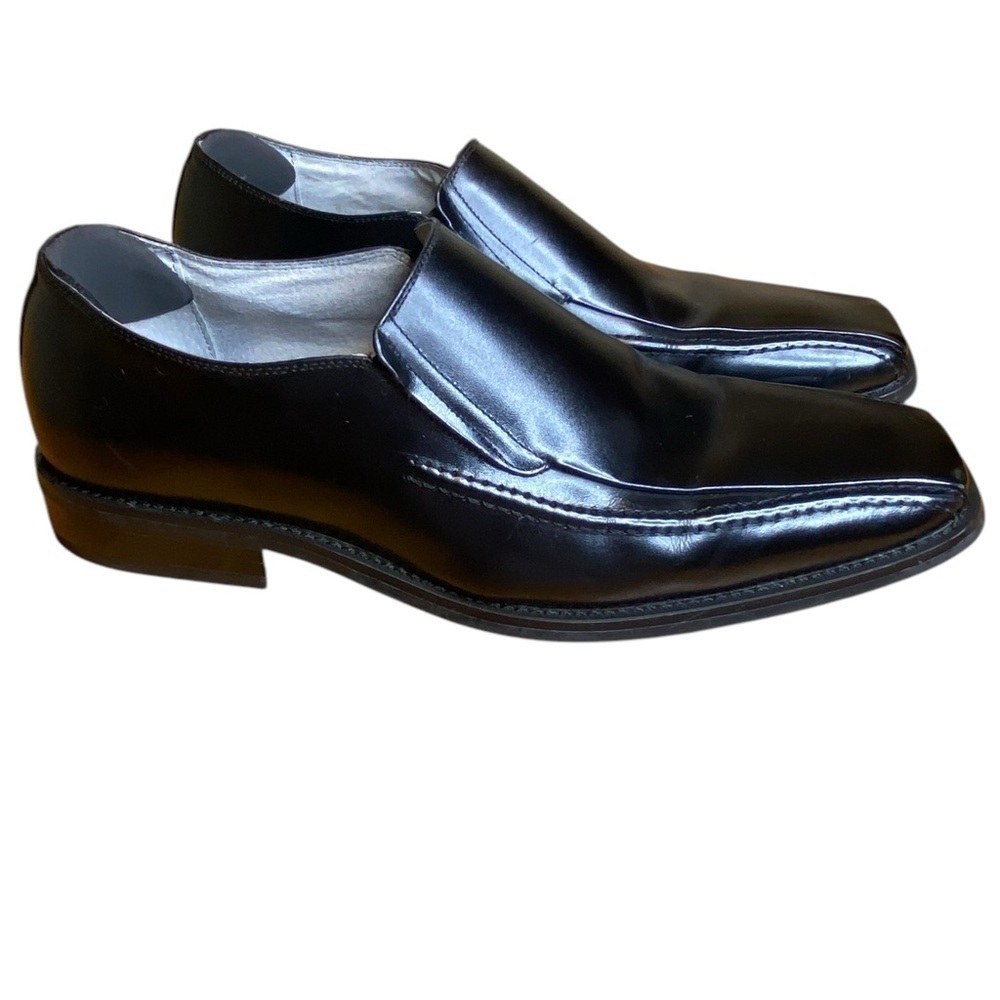 Stacy Adams Hillman Black Toe Loafer Dress Shoes Men’s Size 10M 24199-01